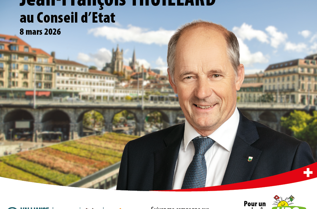 Jean-François Thuillard est le candidat du centre et de la droite au Conseil d’Etat